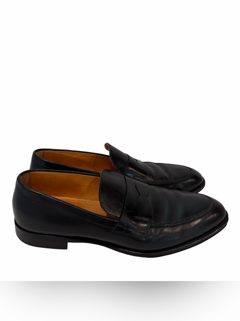 Zelli Italia Made in Italy Black Leather Dress Shoes Men's Size 13